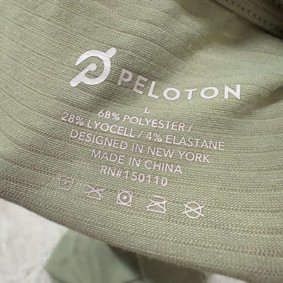 Women Peloton Top Twist Back Tank Top Striped in Light Green Size Large - Picture 7 of 8